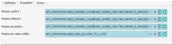 Calibration potentiomètre